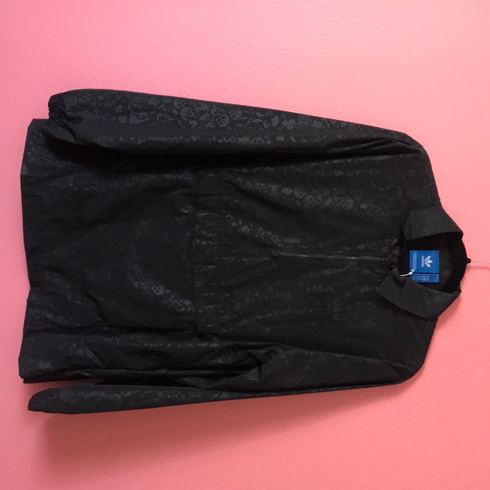 Black Adidas collared pull over